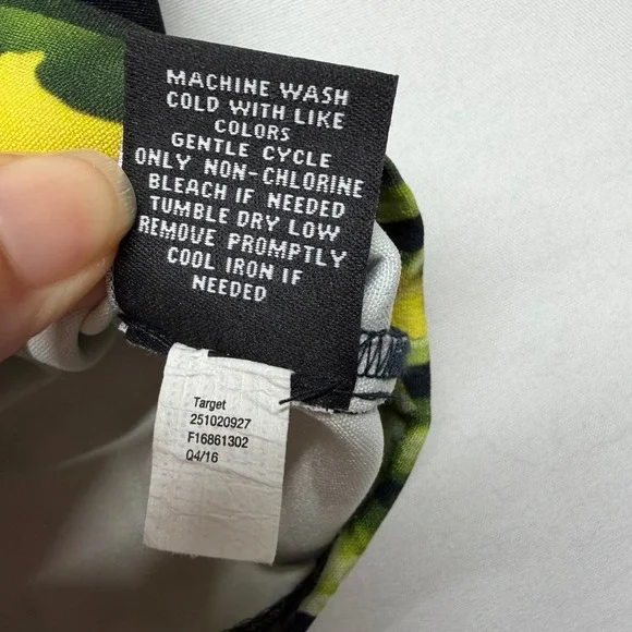 Victoria Beckham Target Floral Crop Blouse Black Garden Print Top S Statement - Picture 7 of 9